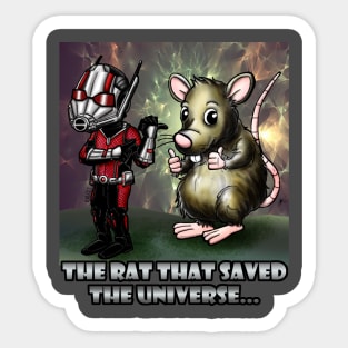 The rat that saved the universe Sticker